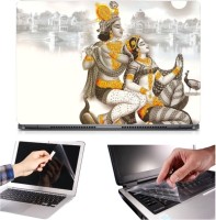Skin Yard 3in1 Combo- Radha Krishna Jewellery Laptop Skin with Screen Protector & Keyguard -15.6 Inch Combo Set   Laptop Accessories  (Skin Yard)