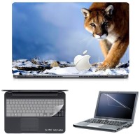 Skin Yard Apple Tiger Laptop Skin with Screen Protector & Keyguard -15.6 Inch Combo Set   Laptop Accessories  (Skin Yard)