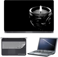 Skin Yard 3in1 Combo- Candle Laptop Skin with Screen Protector & Keyguard -15.6 Inch Combo Set   Laptop Accessories  (Skin Yard)