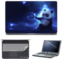 Skin Yard Cute Panda Night Laptop Skin with Screen Protector & Keyboard Skin -15.6 Inch Combo Set   Laptop Accessories  (Skin Yard)
