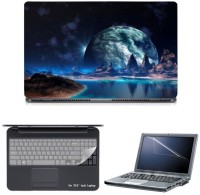 Skin Yard Awesome Space Background Laptop Skin with Screen Protector & Keyguard -15.6 Inch Combo Set   Laptop Accessories  (Skin Yard)