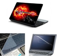 NAMO ART 3in1 Laptop Skins with Screen Guard and Key Protector TPR1037 Combo Set   Laptop Accessories  (Namo Art)