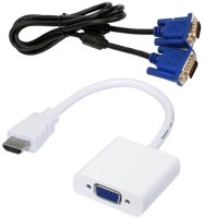 FineArts HDMI To VGA Converter Adapter With 1.5 Mtr VGA Cable Combo Set   Laptop Accessories  (FineArts)