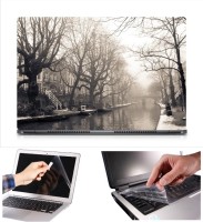 Skin Yard Winter City Laptop Skin Decal with Keyguard & Screen Protector -15.6 Inch Combo Set   Laptop Accessories  (Skin Yard)