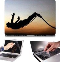 Skin Yard 3in1 Combo- Bunji Jumping Laptop Skin with Screen Protector & Keyguard -15.6 Inch Combo Set   Laptop Accessories  (Skin Yard)