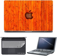 Skin Yard 3in1 Combo- Wooden Apple Laptop Skin with Screen Protector & Keyguard -15.6 Inch Combo Set   Laptop Accessories  (Skin Yard)