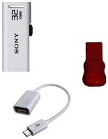 View Sony 32 GB Pendrive with OTG Cbale and Card reader Combo Set Laptop Accessories Price Online(Sony)