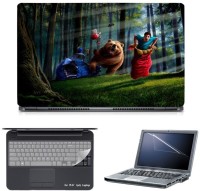 Skin Yard Giant Bear Attack Laptop Skin with Screen Protector & Keyguard -15.6 Inch Combo Set   Laptop Accessories  (Skin Yard)