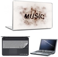 Skin Yard Music Smoke Effect Laptop Skins with Laptop Screen Guard & Laptop Keyguard -15.6 Inch Combo Set   Laptop Accessories  (Skin Yard)