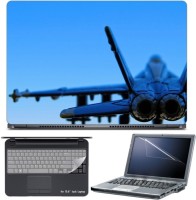 Skin Yard Jet Fighter Air Craft Laptop Skin with Screen Protector & Keyboard Skin -15.6 Inch Combo Set   Laptop Accessories  (Skin Yard)