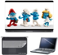 Skin Yard Smurfs Character Laptop Skin with Screen Protector & Keyguard -15.6 Inch Combo Set   Laptop Accessories  (Skin Yard)