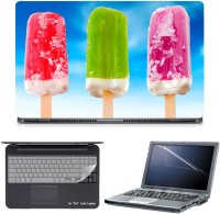 Skin Yard 3in1 Combo- Yummy Coloured Candy Laptop Skin with Screen Protector & Keyguard -15.6 Inch Combo Set   Laptop Accessories  (Skin Yard)
