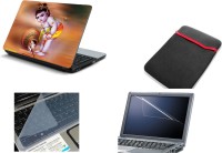 View NAMO ART 4in1 Laptop Skins with Laptop Sleeve, Screen Guard and Key Protector CDH1027 Combo Set Laptop Accessories Price Online(Namo Art)