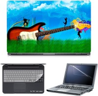 Skin Yard 3in1 Combo- Nature Guitar Laptop Skin with Screen Protector & Keyguard -15.6 Inch Combo Set   Laptop Accessories  (Skin Yard)