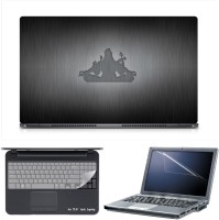 Skin Yard Lord Shiva Meditation Laptop Skin Decal with Keyguard & Screen Protector -15.6 Inch Combo Set   Laptop Accessories  (Skin Yard)