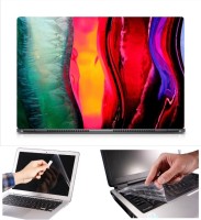 Skin Yard Colored Artistic Glass Laptop Skin Decal with Keyguard & Screen Protector -15.6 Inch Combo Set   Laptop Accessories  (Skin Yard)