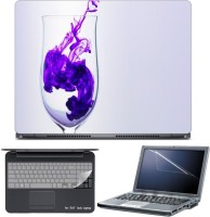 Skin Yard Smoke Diffusion in Glass Laptop Skin with Screen Protector & Keyboard Skin -15.6 Inch Combo Set   Laptop Accessories  (Skin Yard)