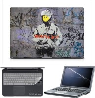 Skin Yard Sparkle Banksy Poster Laptop Skin with Screen Protector & Keyboard Skin -15.6 Inch Combo Set   Laptop Accessories  (Skin Yard)