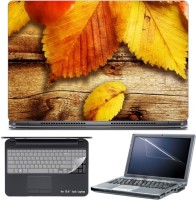 Skin Yard Artistic Autumn Leaves Laptop Skin with Screen Protector & Keyboard Skin -15.6 Inch Combo Set   Laptop Accessories  (Skin Yard)
