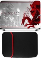 FineArts Dragon Age Origins Laptop Skin with Reversible Laptop Sleeve Combo Set   Laptop Accessories  (FineArts)
