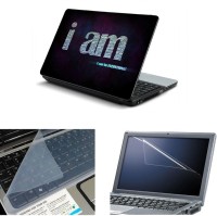 View NAMO ART 3in1 Laptop Skins with Screen Guard and Key Protector TPR1030 Combo Set Laptop Accessories Price Online(Namo Art)