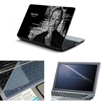 NAMO ART 3in1 Laptop Skins with Screen Guard and Key Protector TPR1033 Combo Set   Laptop Accessories  (Namo Art)