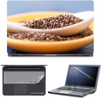 Skin Yard 3in1 Combo- Coffee Beans Laptop Skin with Screen Protector & Keyguard -15.6 Inch Combo Set   Laptop Accessories  (Skin Yard)