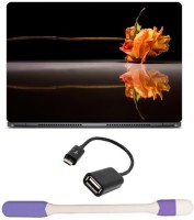 Skin Yard Dreid Rose Laptop Skin with USB LED Light & OTG Cable - 15.6 Inch Combo Set   Laptop Accessories  (Skin Yard)