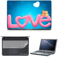 Skin Yard Love Couple in Air Sparkle Laptop Skin with Screen Protector & Keyguard -15.6 Inch Combo Set   Laptop Accessories  (Skin Yard)