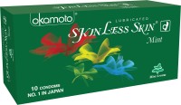 Okamoto Skinless Skin - Mint Flavoured and Dotted Condom(10S) - Price 108 28 % Off  