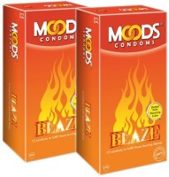 Moods Blaze Condom(Set of 2, 24S) - Price 140 30 % Off  