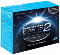 Bausch & Lomb PureVision2 - HD Monthly Contact Lens(-0.5, Transparent, Pack of 6) RS.1368.00