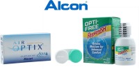 Alcon Air Optix Aqua Silicone Hydrogel With Lens Care Kit By Visions India Monthly(-5.75, Contact Lenses, Pack of 6)