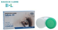Bausch & Lomb Soflens 59 with Lens Case By Visions India Monthly(-0.50, Contact Lenses, Pack of 6)