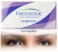 Ciba Vision Freshlook Colorblends True Sapphire By Vision India Monthly(-5.00, Colored Contact Lenses, Pack of 2)