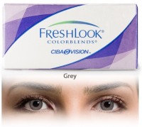 Ciba Vision Freshlook Colorblends Grey By Vision India Monthly(-3.25, Colored Contact Lenses, Pack of 2)