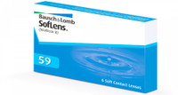 Bausch & Lomb SofLens 59 Monthly Contact Lens(-2.5, Transparent, Pack of 6) RS.799.00