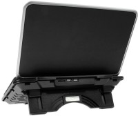 View Shrih SH - 02108 Multi Angle Stand Dual LED Dual Fan Cooling Pad(Black) Laptop Accessories Price Online(Shrih)