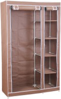 View Novatic Carbon Steel Collapsible Wardrobe(Finish Color - Dark Brown) Furniture (Novatic)