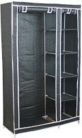 View Novatic Stainless Steel Collapsible Wardrobe(Finish Color - Black) Furniture (Novatic)