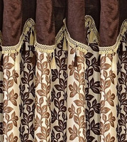 Cortina Polyester Window Curtain 150 cm (4.8ft) Single Curtain(Floral Brown) RS.532.00