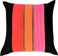 Ans Floral Cushions Cover(40 cm*40 cm, Black)