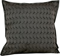Maba Damask Cushions Cover(Pack of 3, 43 cm*43 cm, Black)