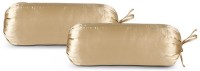 First Row Plain Cushions Cover(Pack of 2, 77 cm, Gold)