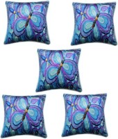Chandra Impex Printed Cushions Cover(Pack of 5, 40.64 cm*40.64 cm, Multicolor)