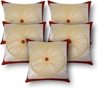 First Row Embroidered Cushions Cover(Pack of 5, 40 cm, Multicolor)