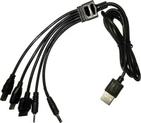 View 99Gems LR GOLD 5 in 1 MOBILE / MP3 USB Cable(black) Laptop Accessories Price Online(99Gems)