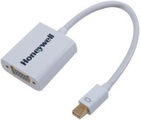 Honeywell VGA Cable 0.218 m Mini Display to VGA Port Cable(Compatible with Laptop, Projector, TV, Monitor, White, One Cable)