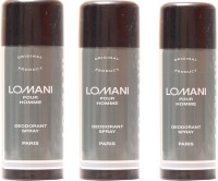 Lomani Lomani Pour Homme Deodorant Spray  -  For Men & Women(600 ml, Pack of 3)