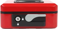 shraddha collections Lever 2 Compartments Steel Cash Box(Red)